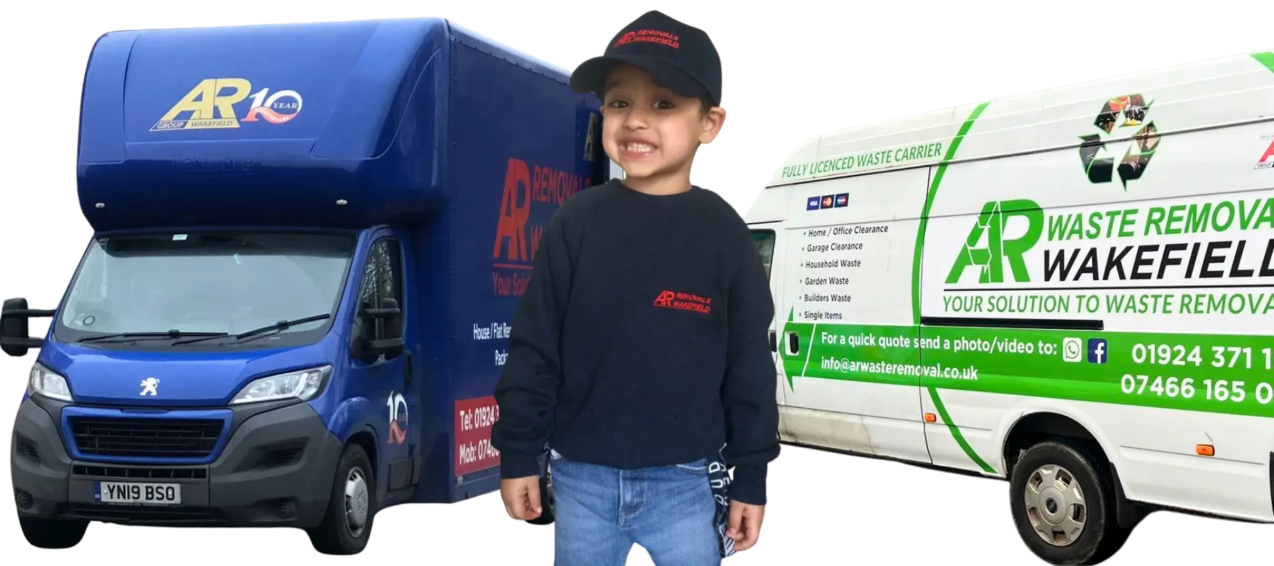 Image of Family with Abdul's son from AR Removals Wakefield and AR Waste Removal - Family Run Removals Service